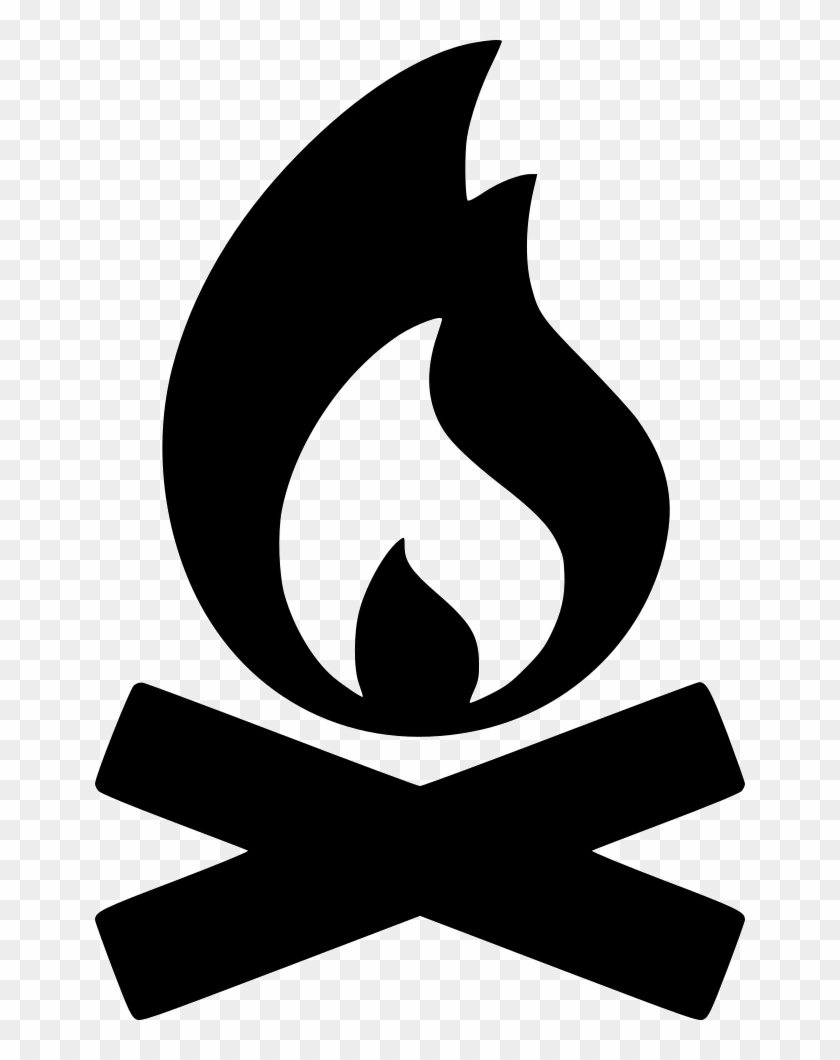 Campfire Fire Svg Png Icon Free Download - Crescent Clipart