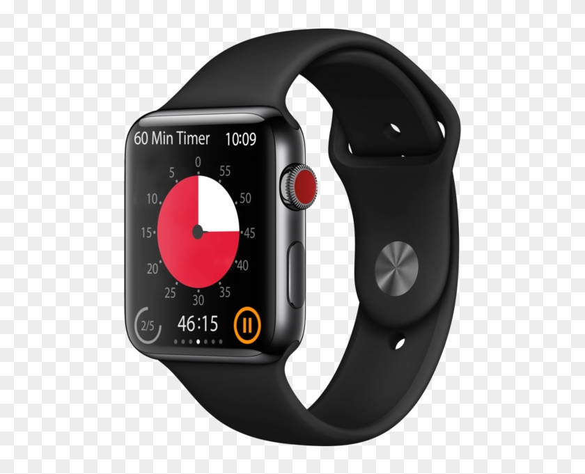 Apple Watch Series 3 Gps 42mm Space Grey Aluminium Clipart #992344
