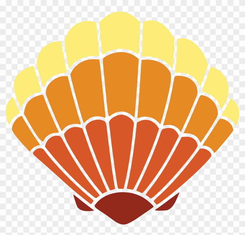 Free Clipart Of A Scallop Sea Shell - Mermaid Sea Shells Clip Art - Png Download