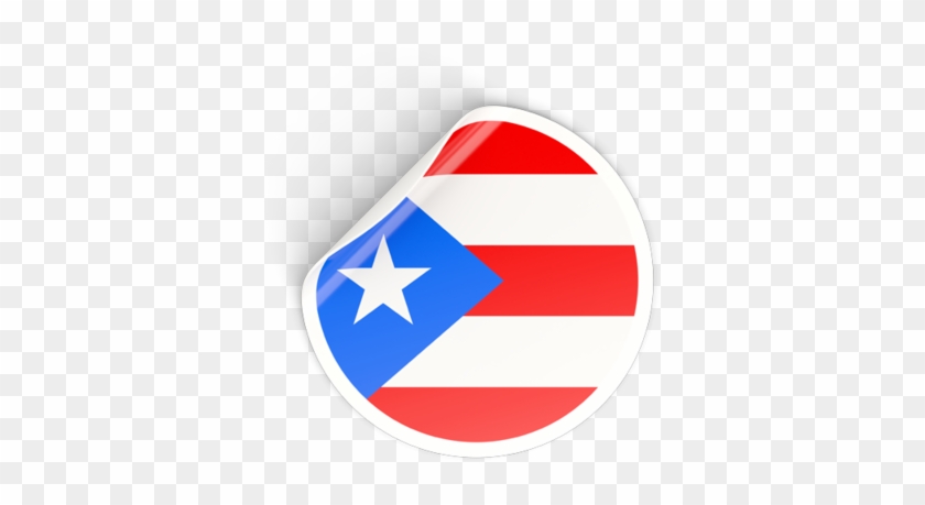 Illustration Of Flag Of Puerto Rico - Bandera De Puerto Rico En Circulo Clipart #993569
