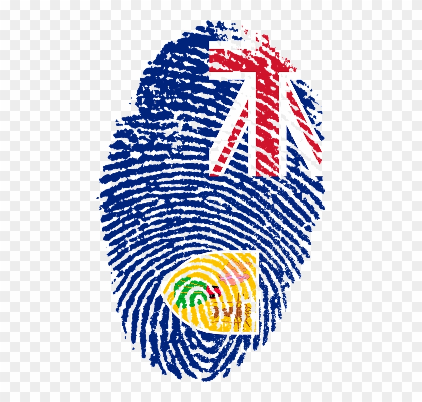Turks, Caicos, Islands, Flag, Fingerprint, Country - Zambia Flag Png Clipart