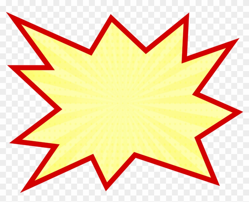 Pow Bang Boom Batman Action Comicbook Empty Yellow - Boom Batman Png Clipart