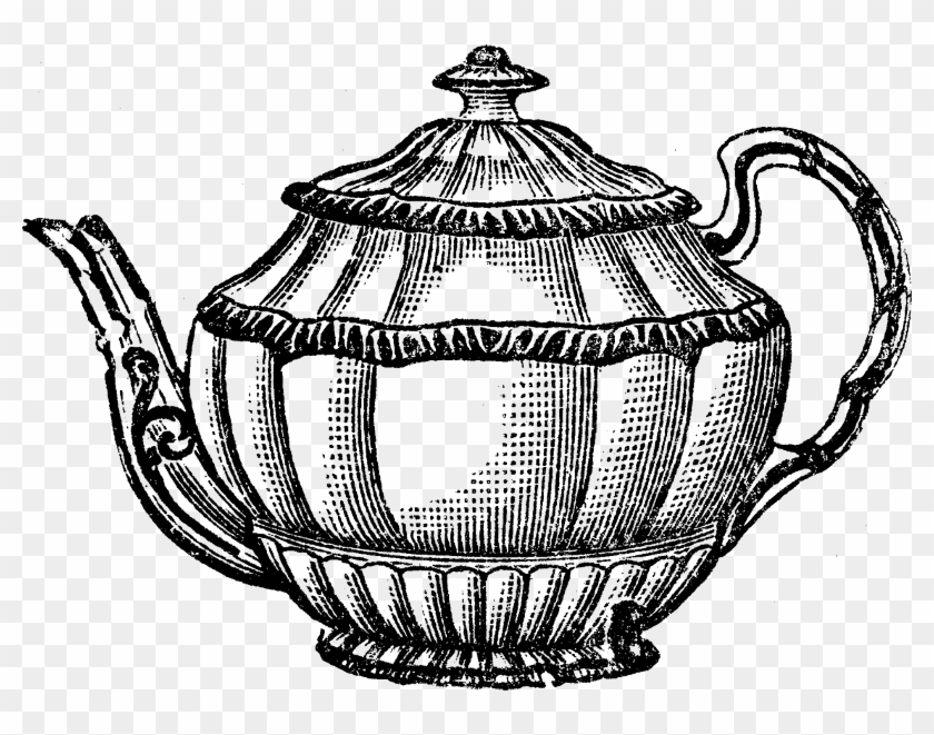 Drawn Alice In Wonderland Teacup - Clip Art Vintage Tea - Png Download