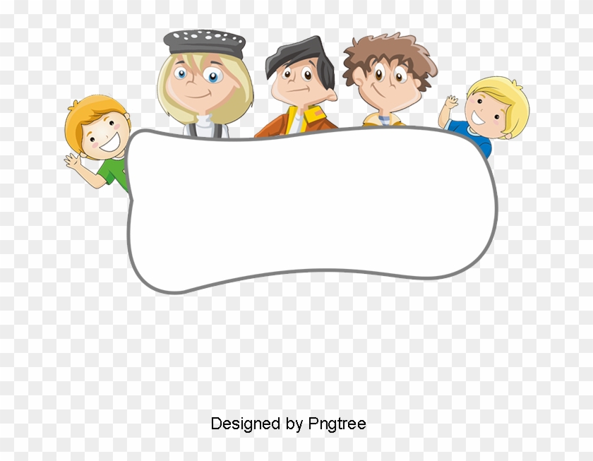 Card Child Children Cute Border, Card Tong, Lovely, - Cartoon Clipart #995126