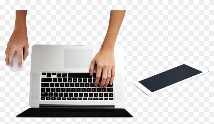 Laptop Free Commercial Use Png Image - Hand Using Laptop Png Clipart #995178