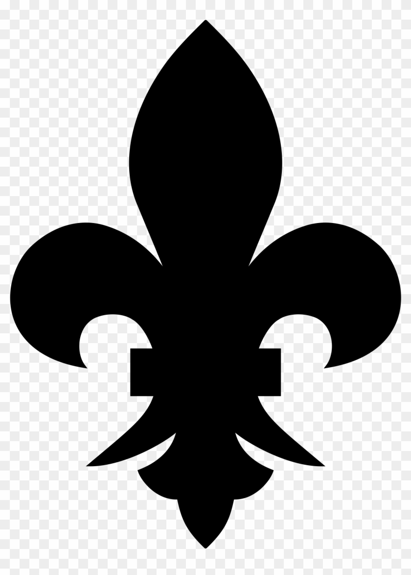 Png Black And White Library Crawfish Clipart Fleur - Blue Fleur De Lis Transparent #995325