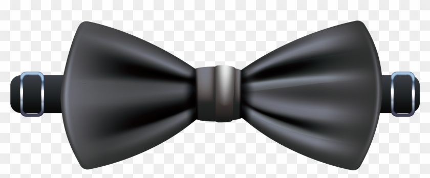 Free Download Bowtie Transparent Black And White - Satin Clipart