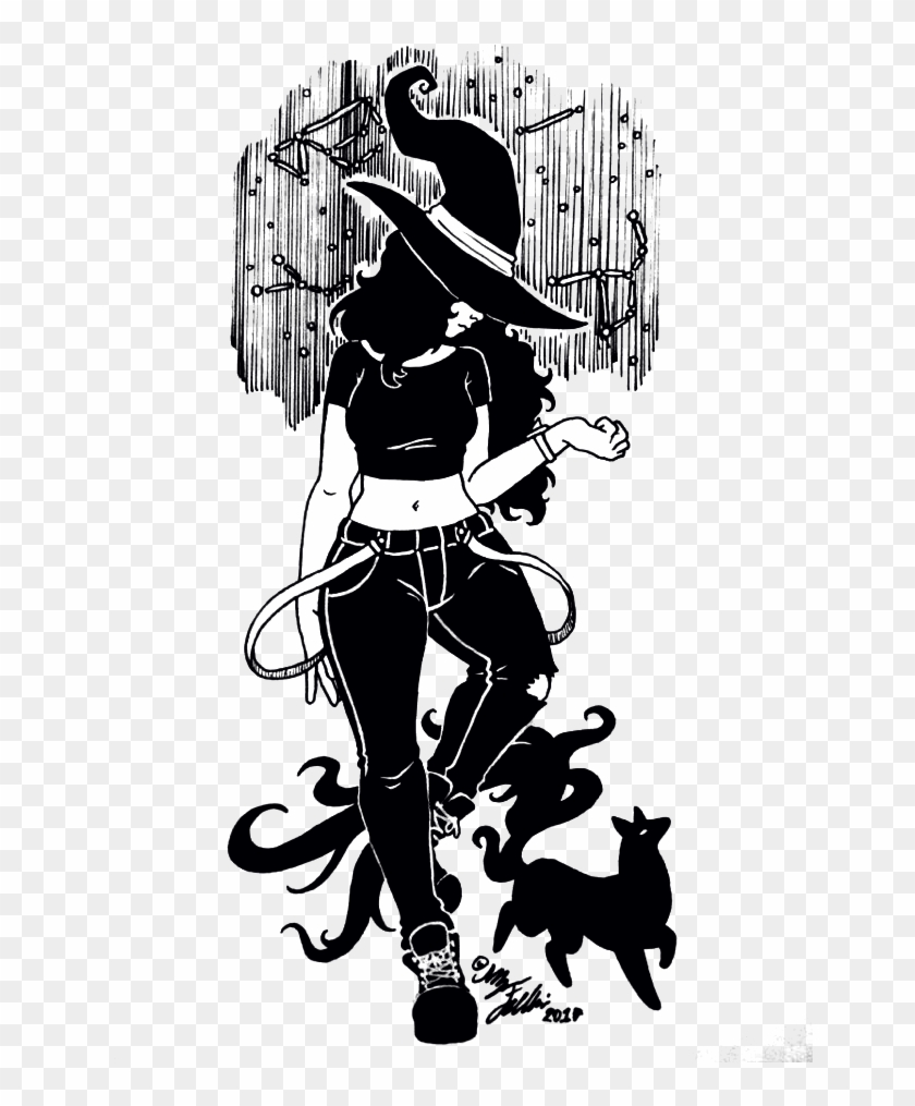 652 X 960 9 - Witch Drawing Clipart #996830