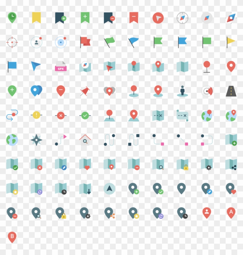 Maps And Location Icons , Png Download - Icon Clipart #996944