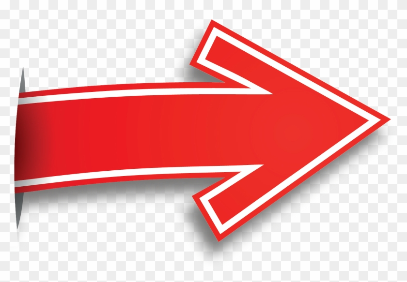 Flecha Roja En 3d Png Clipart