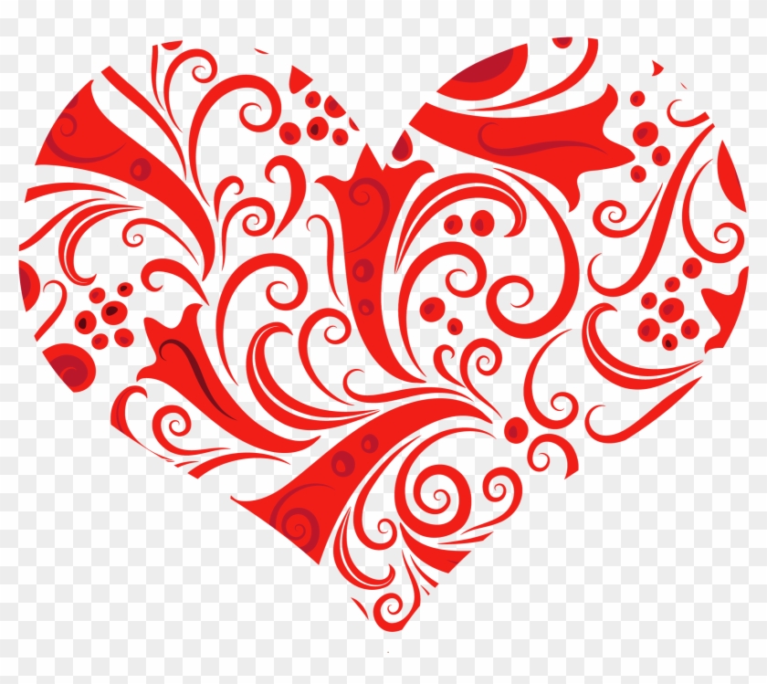 Transparent Heart Ornament Png Clipart - Heart Ornament Png #997580