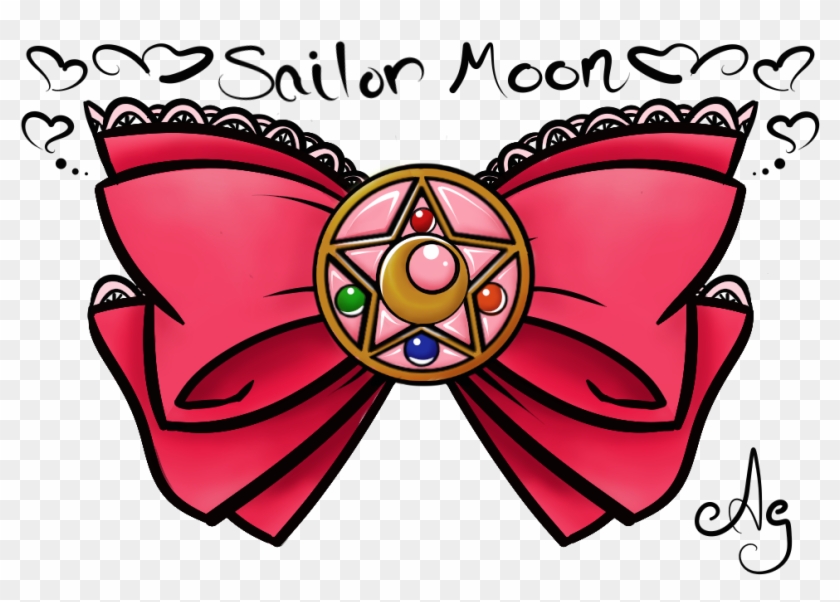 Sailor Moon Clipart Pink Transparent - Sailor Moon Tattoo Bow - Png Download #997624