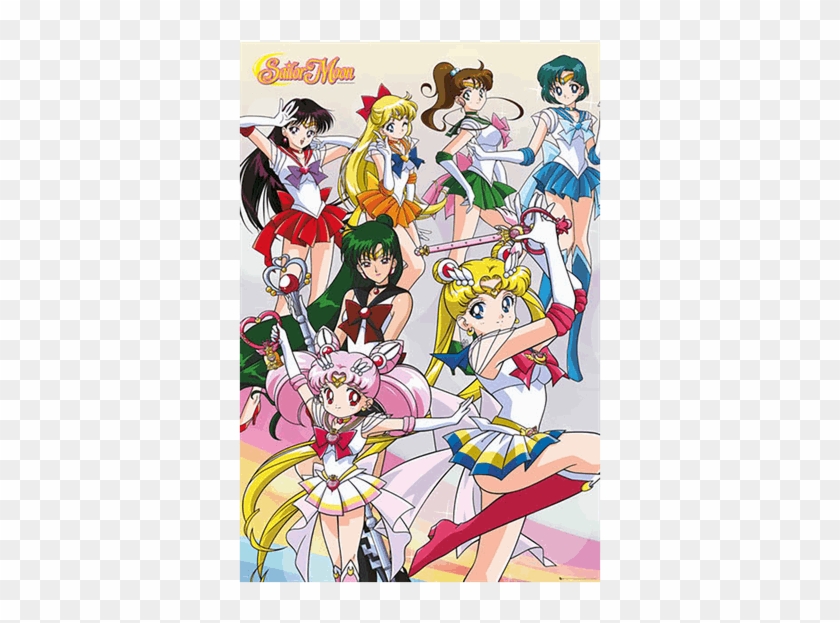 Sailor Scouts Poster - Sailor Moon A2 Poster Clipart