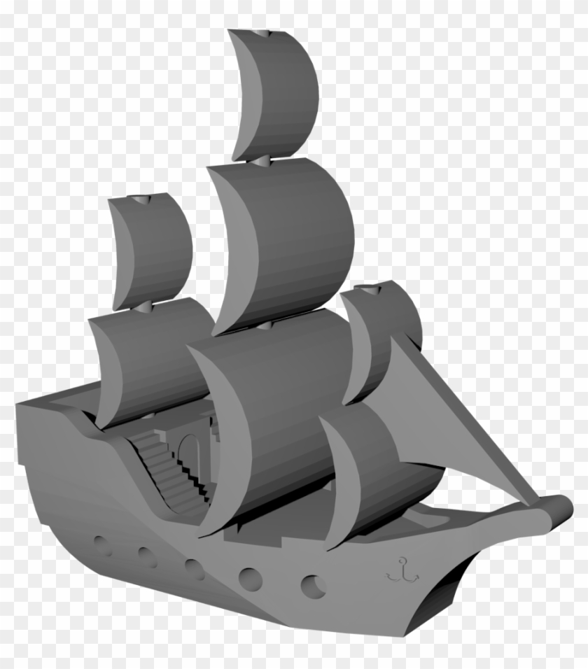 "big" Pirate Ship - Sail Clipart