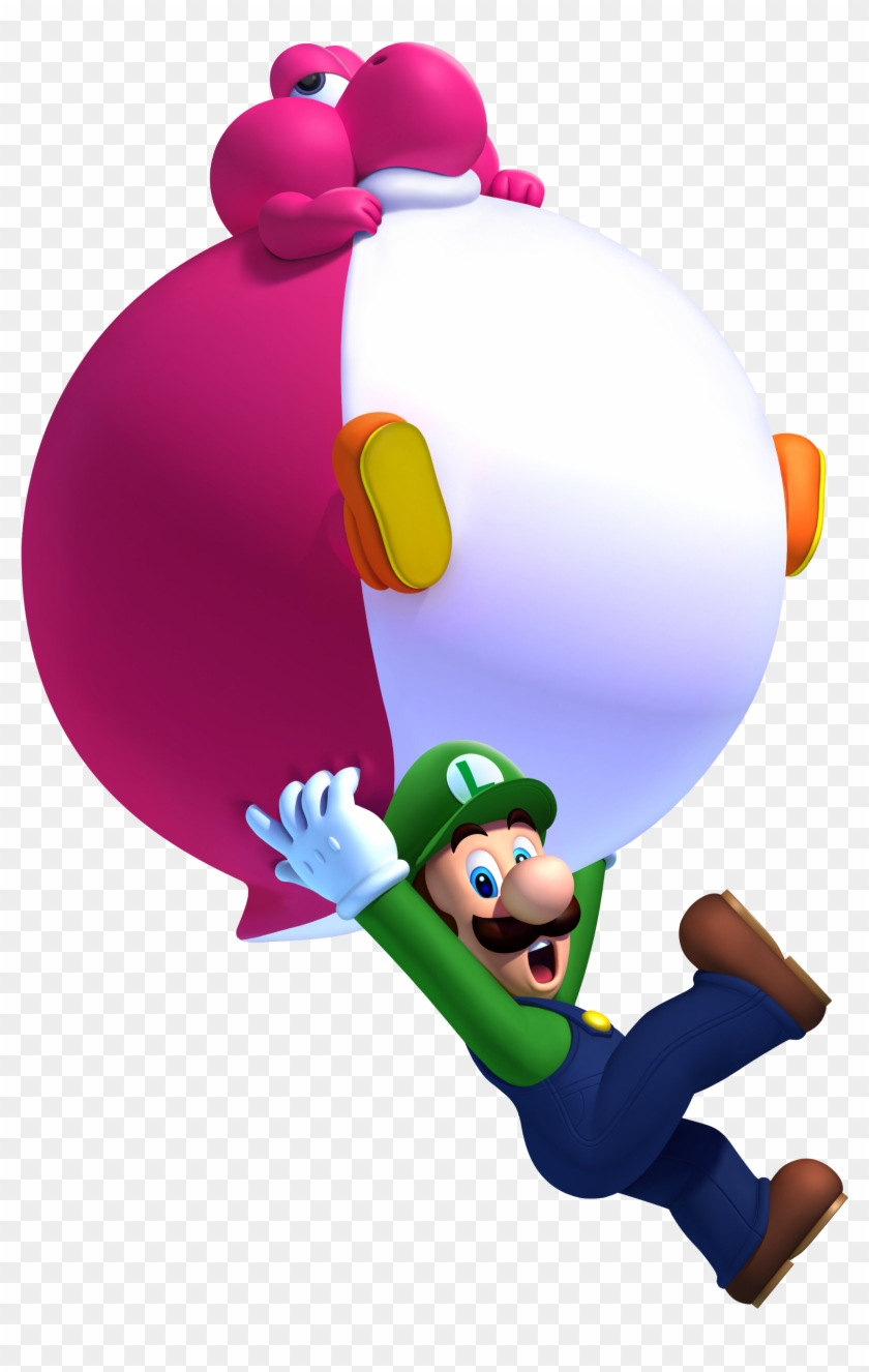 Yoshi Clipart Luigi - New Super Mario Bros U Deluxe Baby Yoshi - Png Download