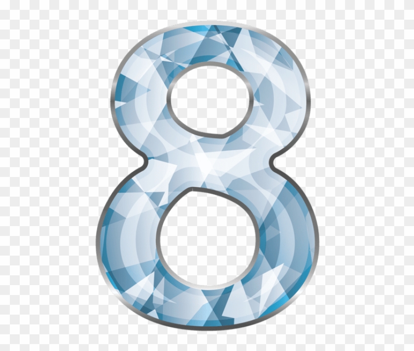 Free Png Download Crystal Number Eight Clipart Png - Number Eight Clipart Transparent Png