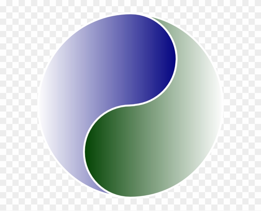 Extra Large Of Yin Yang Blue & Green Svg Clip Arts - Png Download #998858