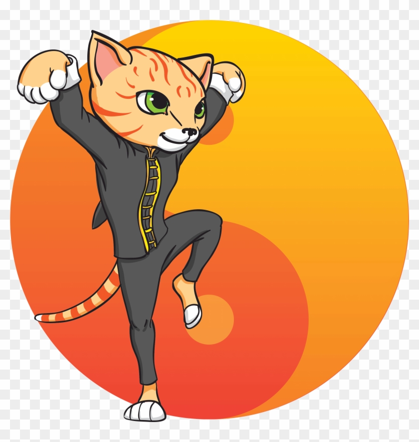 Majestic Crane Re Pose Yin Yang - Cartoon Clipart