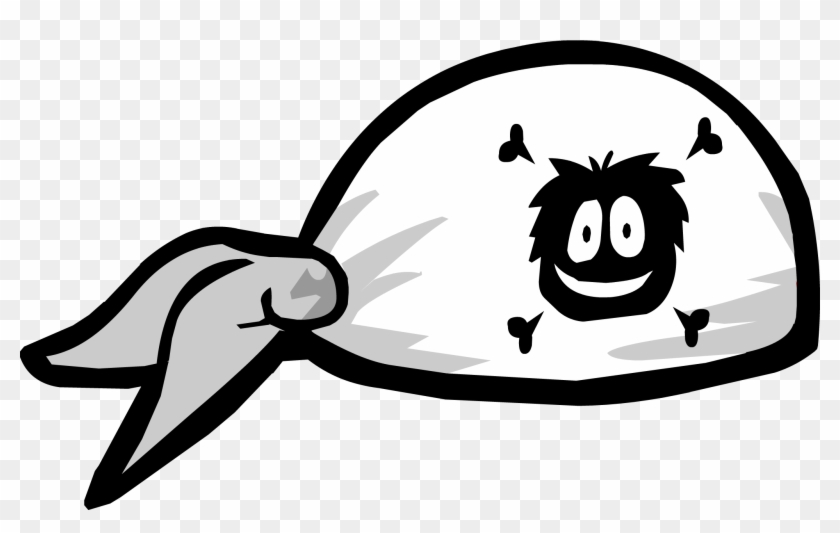 Pirate Bandana Coloring Page Clipart #999330